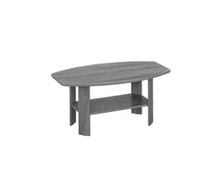 Set of Three 36" Gray Coffee Table With Shelf - Homeroots