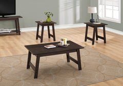 Set of Three 36" Espresso Coffee Table - Homeroots