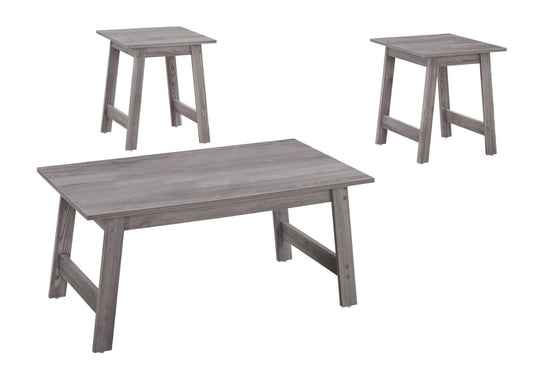 Set of Three 36" Gray Coffee Table - Homeroots