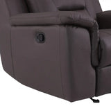 Two Piece Indoor Brown Genuine Leather Five Person Seating Set - Homeroots - Flyclothing LLC