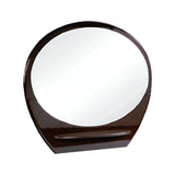 39" Brown Oval Framed Dresser Mirror - Homeroots - Flyclothing LLC