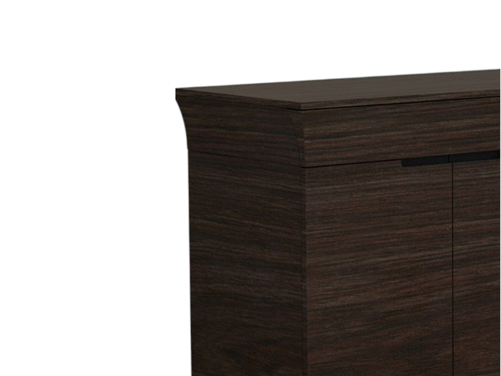 70" Dark Brown Two Drawer Buffet Table with Four Doors - Homeroots - Flyclothing LLC