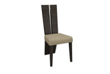 Seven Piece Gray Dining Set with Six Chairs - Homeroots
