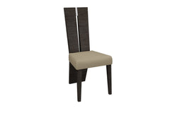 Seven Piece Gray Dining Set with Six Chairs - Homeroots
