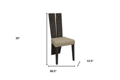 Seven Piece Gray Dining Set with Six Chairs - Homeroots