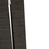 Set of Two Gray And Dark Brown Upholstered Dining Side Chairs - Homeroots - Flyclothing LLC