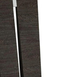 Set of Two Gray And Dark Brown Upholstered Dining Side Chairs - Homeroots