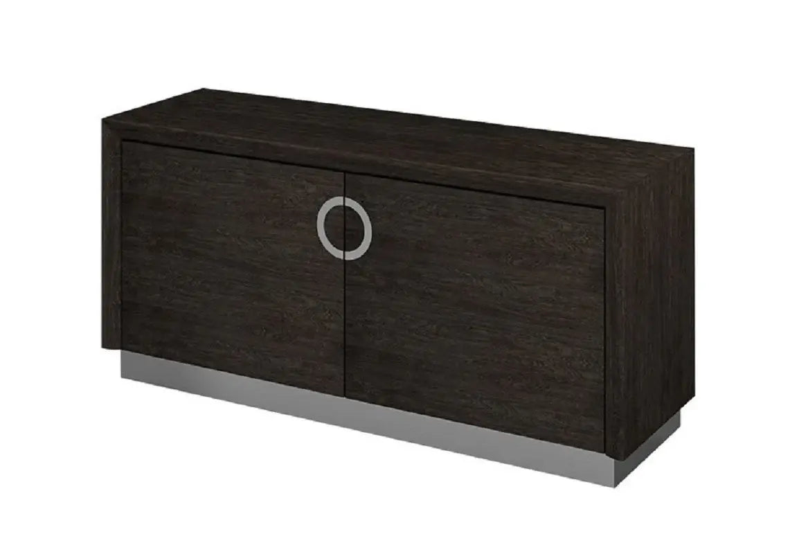 72" Gray Buffet Table with Two Doors - Homeroots - Flyclothing LLC