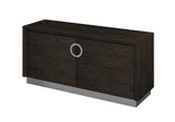 72" Gray Buffet Table with Two Doors - Homeroots