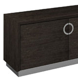 72" Gray Buffet Table with Two Doors - Homeroots