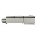 White Leather L Shaped Two Piece Corner Sectional - Homeroots - Flyclothing LLC