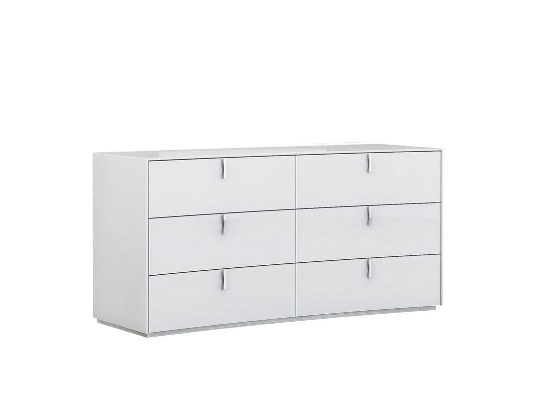 62" X 19" X 30" White Dresser - Homeroots - Flyclothing LLC