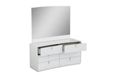 62" X 19" X 30" White Dresser - Homeroots - Flyclothing LLC
