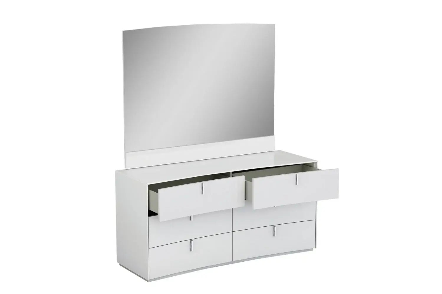 62" X 19" X 30" White Dresser - Homeroots - Flyclothing LLC