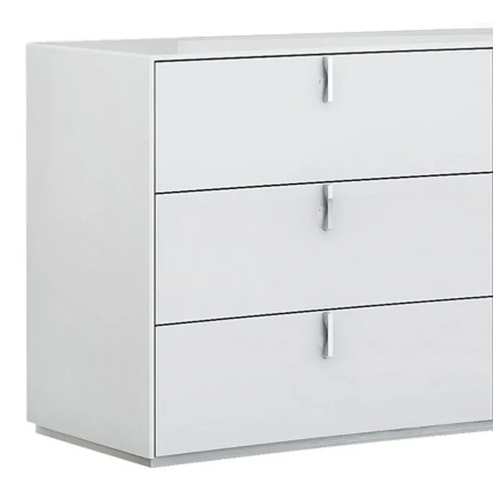 62" X 19" X 30" White Dresser - Homeroots - Flyclothing LLC