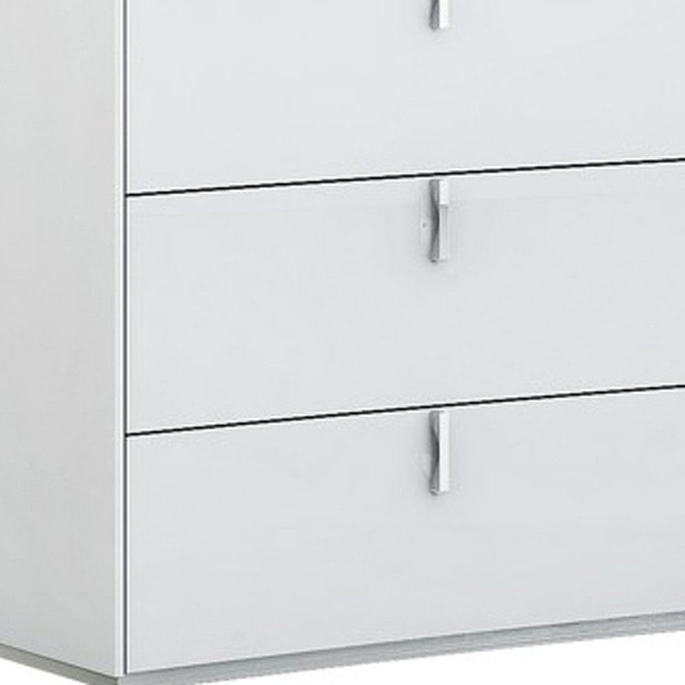 62" X 19" X 30" White Dresser - Homeroots - Flyclothing LLC