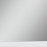 45"  White Partial Frame Dresser Mirror - Homeroots