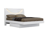 Four Piece White Solid and Manufactured Wood Bedroom Set With Mirror - Homeroots