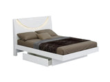 Four Piece White Solid and Manufactured Wood Bedroom Set With Mirror - Homeroots