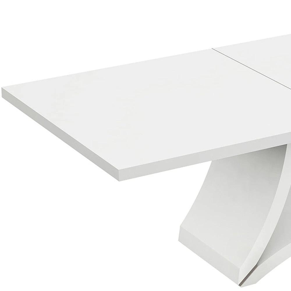 98" White Solid Manufactured Wood Dining Table - Homeroots - Flyclothing LLC