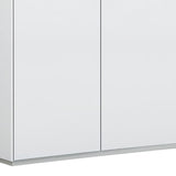 72" White Buffet Table with Four Doors - Homeroots - Flyclothing LLC