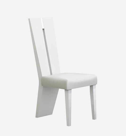 Seven Piece White Dining Set with Six Chairs - Homeroots