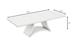 Seven Piece White Dining Set with Six Chairs - Homeroots - Flyclothing LLC