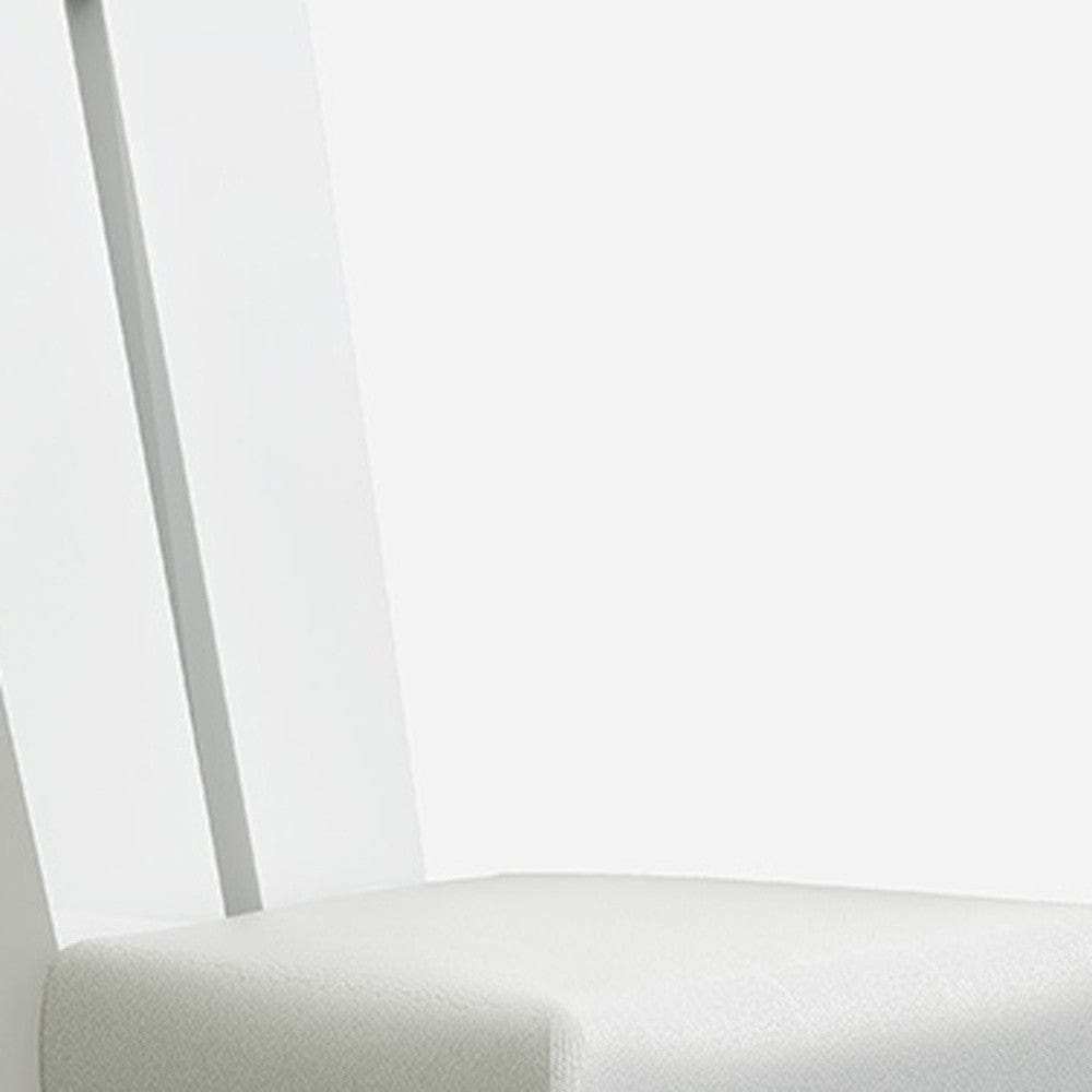 Seven Piece White Dining Set with Six Chairs - Homeroots - Flyclothing LLC