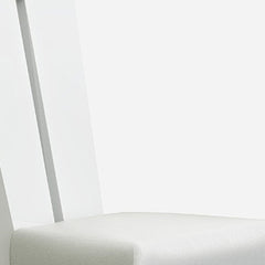 Seven Piece White Dining Set with Six Chairs - Homeroots