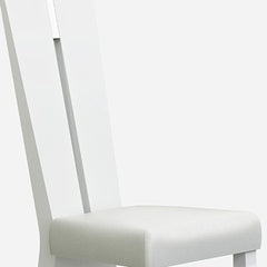 Seven Piece White Dining Set with Six Chairs - Homeroots