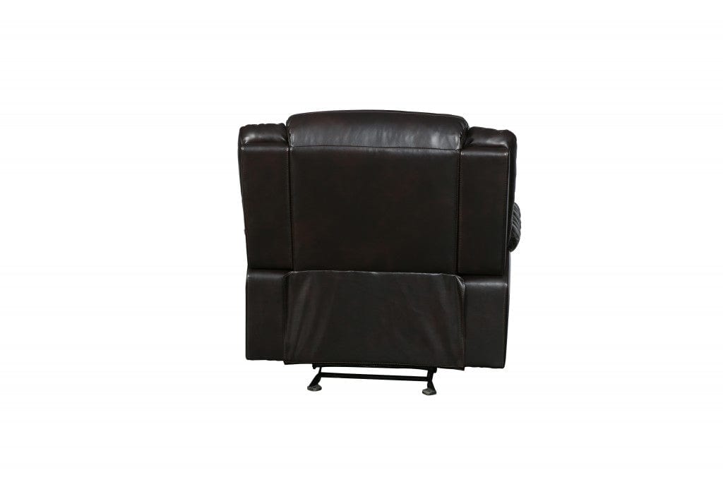 42" Brown  Reclining Chair - Homeroots
