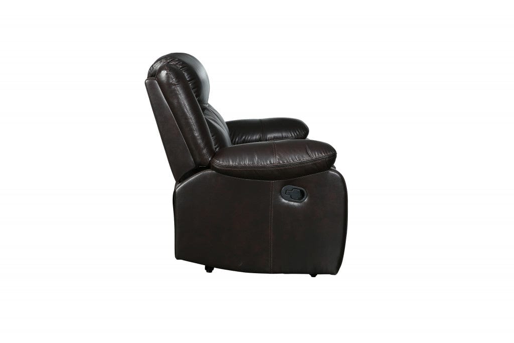 42" Brown  Reclining Chair - Homeroots