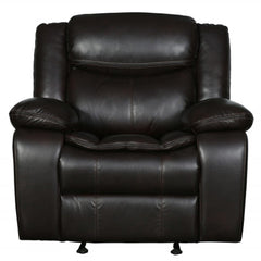 42" Brown  Reclining Chair - Homeroots