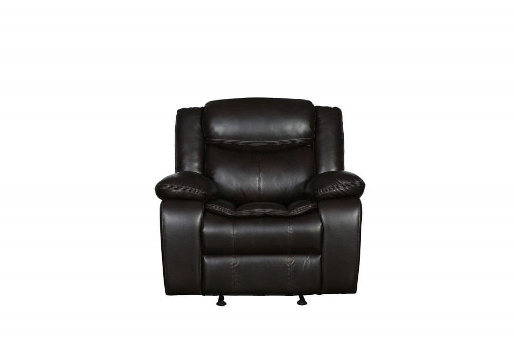 42" Brown  Reclining Chair - Homeroots