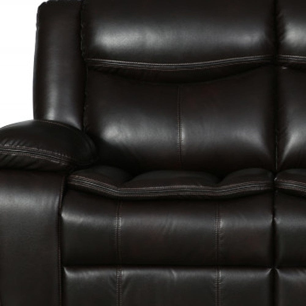 Two Piece Indoor Brown Microsuede Five Person Seating Set - Homeroots