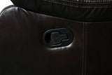 Brown Polyester Blend Reclining U Shaped Three Piece Corner Sectional With Console - Homeroots