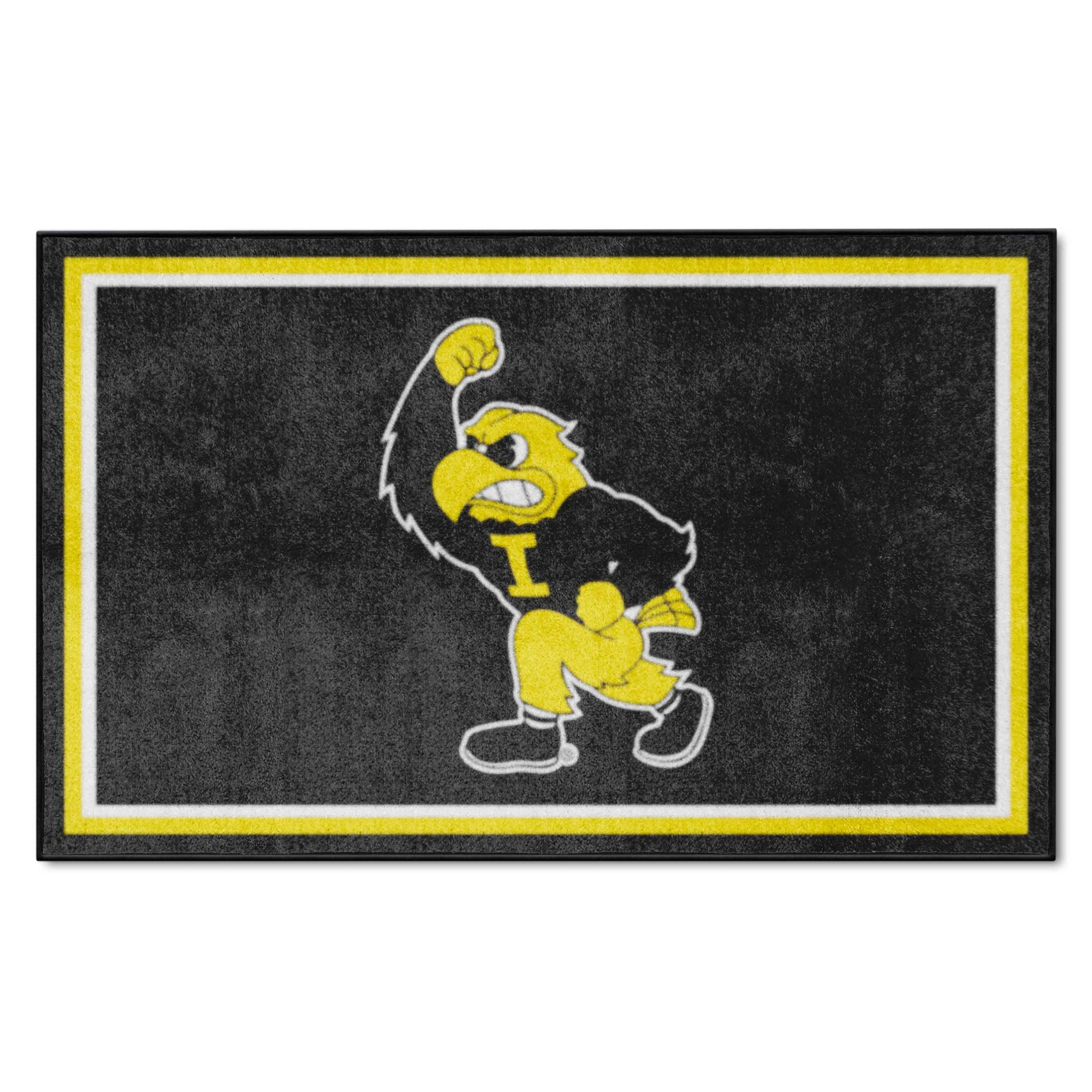 Iowa Hawkeyes 4ft. x 6ft. Plush Area Rug - Iowa