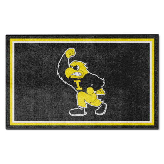 Iowa Hawkeyes 4ft. x 6ft. Plush Area Rug - Iowa