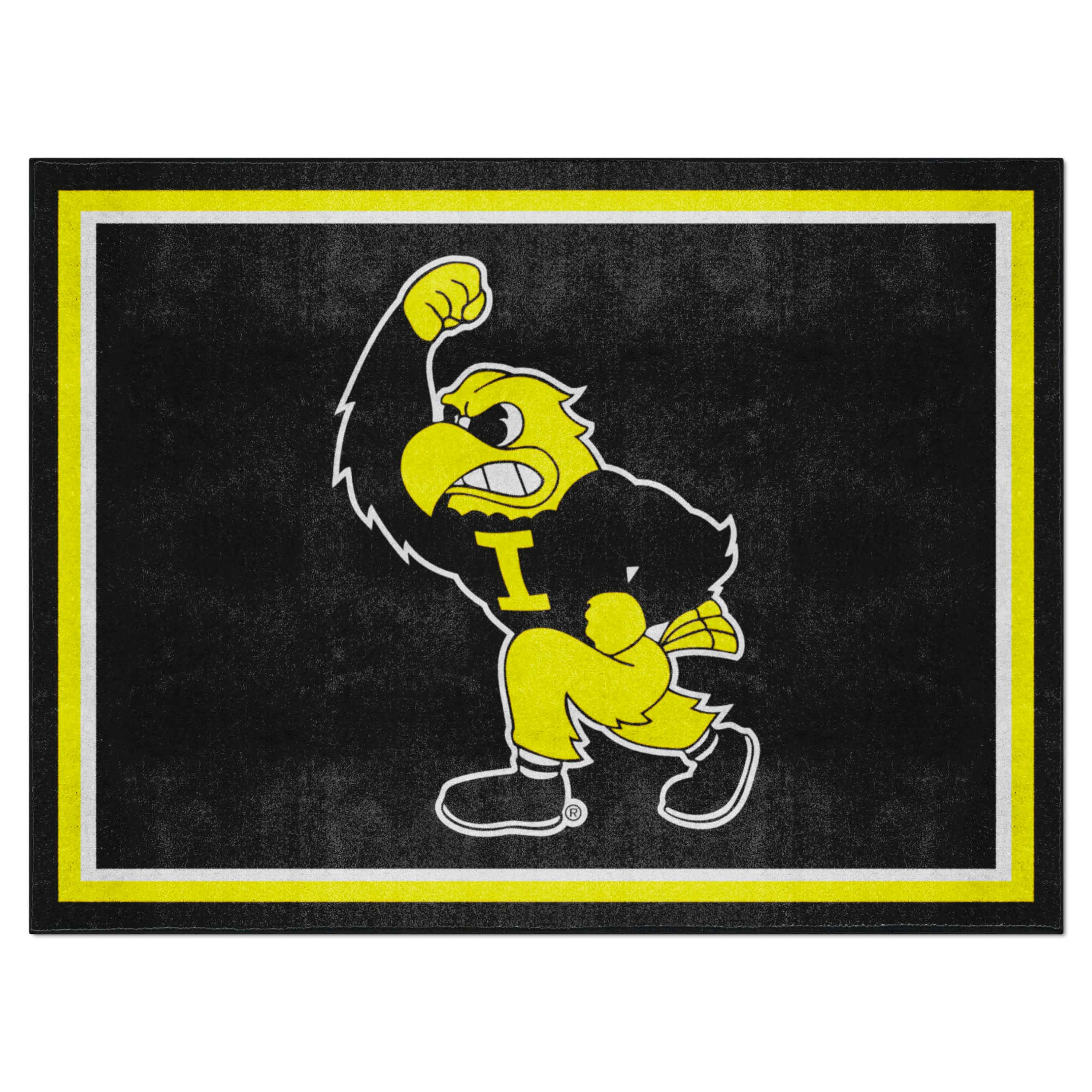 Iowa Hawkeyes 8ft. x 10 ft. Plush Area Rug - Iowa