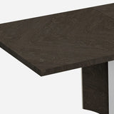 99" Gray Brown Solid Wood Dining Table - Homeroots