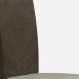 Set of Two Gray And Espresso Upholstered Dining Side Chairs - Homeroots - Flyclothing LLC