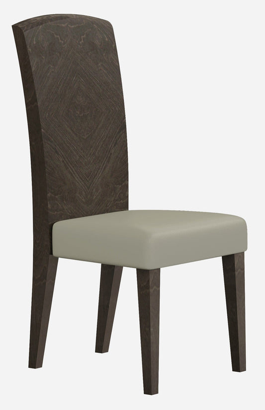 Seven Piece Gray Solid Wood Dining Set with Six Chairs - Homeroots