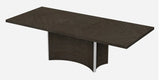 Seven Piece Gray Solid Wood Dining Set with Six Chairs - Homeroots