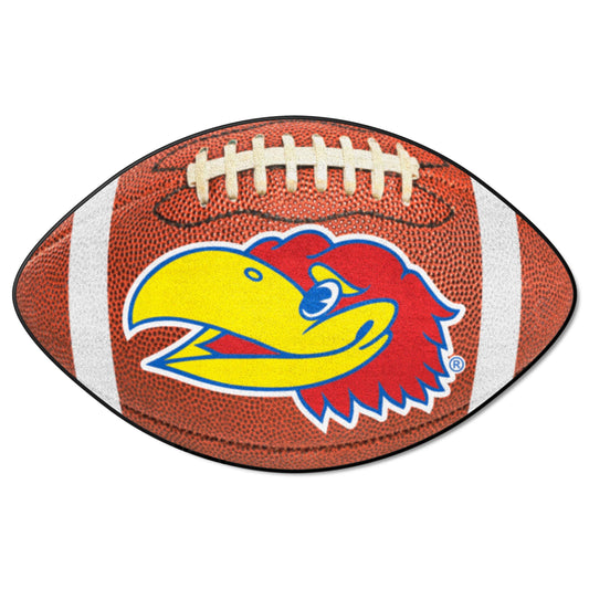 Kansas Jayhawks Football Rug - 20.5in. x 32.5in. - Kansas
