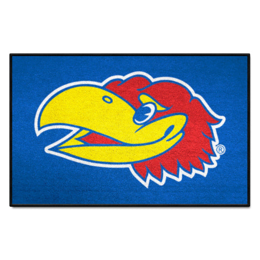 Kansas Jayhawks Starter Mat Accent Rug - 19in. x 30in. - Kansas
