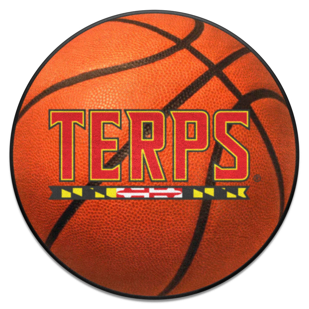Maryland Terrapins Basketball Rug - 27in. Diameter - Maryland
