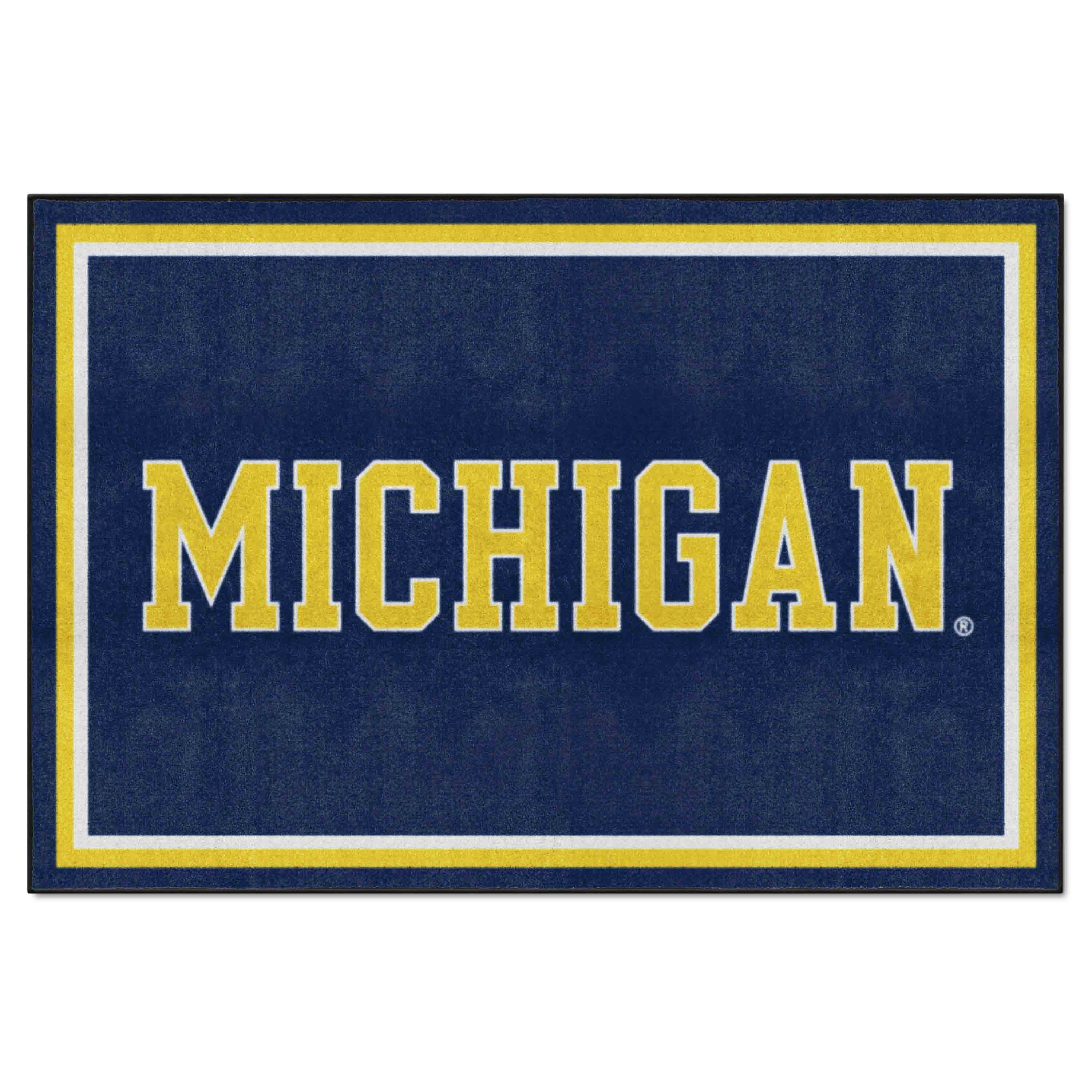 Michigan Wolverines 5ft. x 8 ft. Plush Area Rug - Michigan