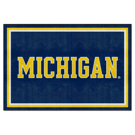 Michigan Wolverines 5ft. x 8 ft. Plush Area Rug - Michigan