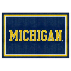 Michigan Wolverines 5ft. x 8 ft. Plush Area Rug - Michigan