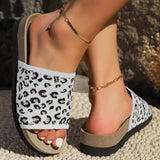 Leopard Open Toe Sandals - Trendsi - Flyclothing LLC